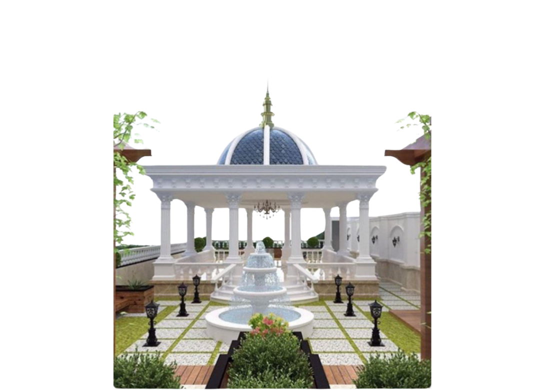 Kubbe Çatılı Bahçe Pavyonu