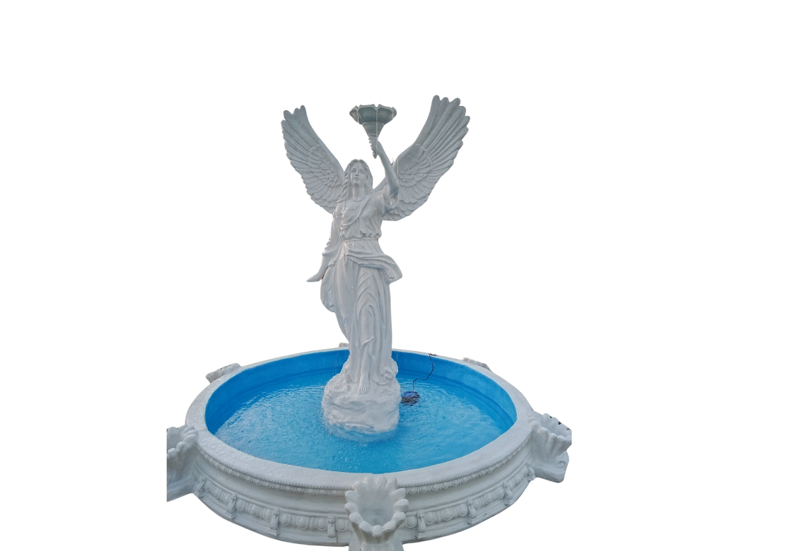 Roma kadını süs havuzu 